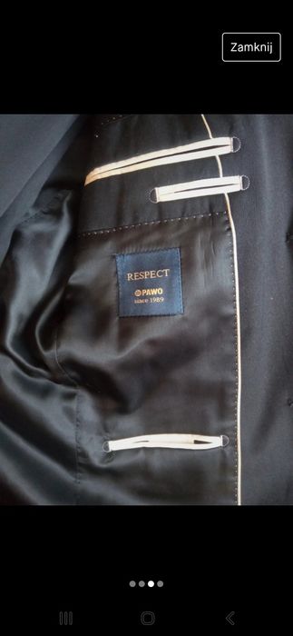 Garnitur PAWO 182cm czarny