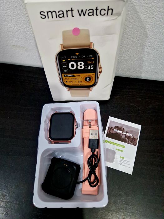 Smartwatch cor de rosa