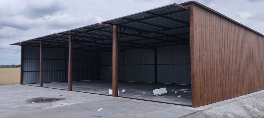 garaż blaszany 12x6 garaże blaszane wiata na busy magazyn  7x5