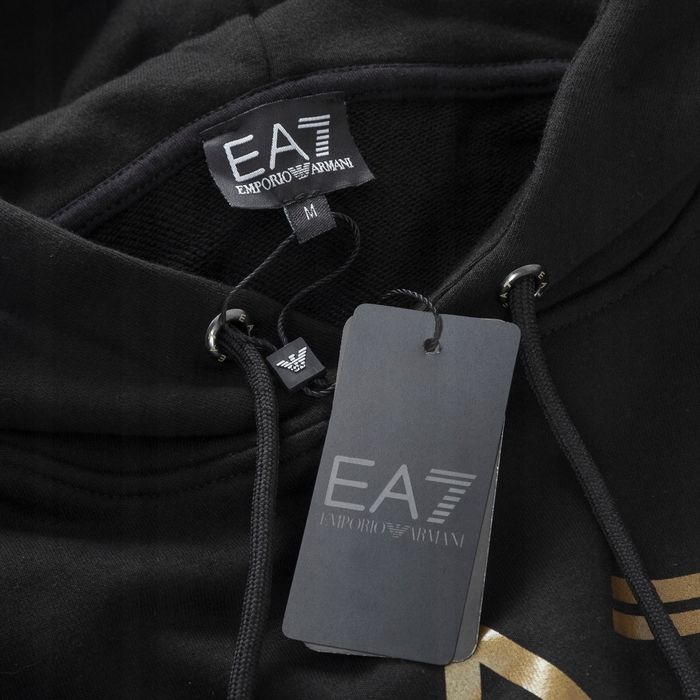 Ea7 Emporio Armani Bluza Kaptur Złote Logo R. Xl