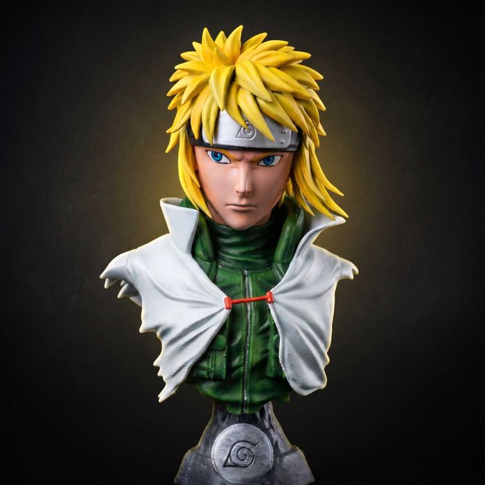 Minato Namikaze – Busto Impresso em 3D e Pintado à Mão | Naruto | NexoStudios