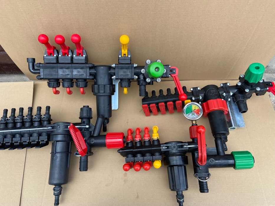 Części opryskiwacza rozdzielacz filtr zegar kolano wąż dysze rozpylacz