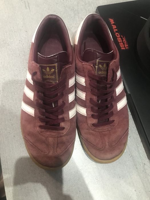 Adidas hamburg burgundy sale