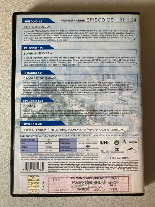 [DVD] CSI: Miami - Primeira Série, Episódios 21 a 24