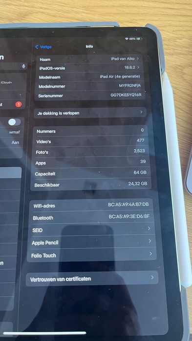 iPad Air 4th Generation (64GB Green) + Apple Pencil 2 + Logitech Folio Touch