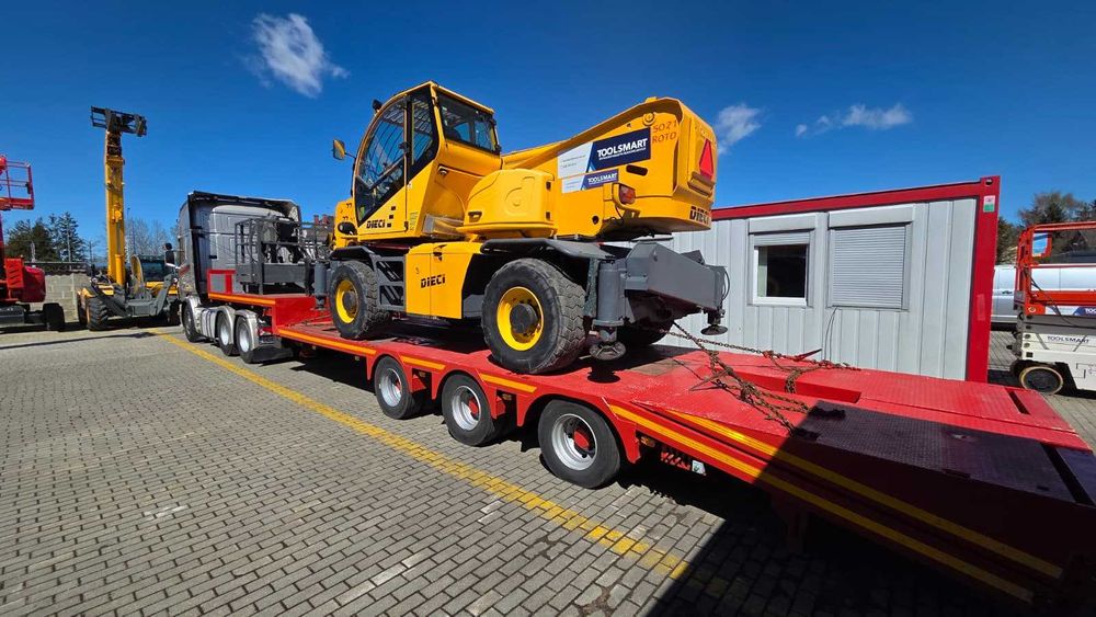 Transport niskopodwoziowy gabarytów, maszyn budowlanych, kontenerów, laweta, usługa transportowa Gdańsk