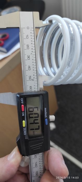 Rura spiro podajnik na pellet Ø 60mm 1mb BEZ DRUTU Defro, Kipi