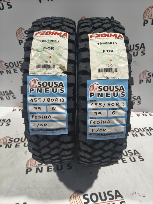 2 pneus Fedima 155/80R13 - Oferta da Entrega