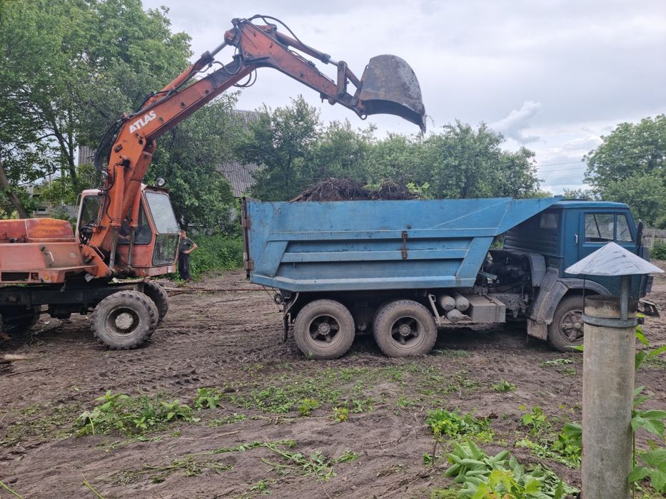 Вивіз сміття, гілок, листя, мусора камаз газель