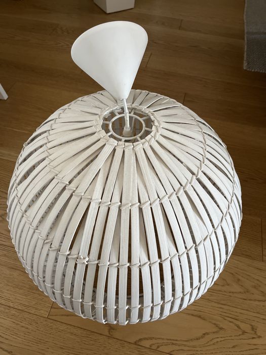 Lampa sufitowa, drewniana, średnica 50 cm