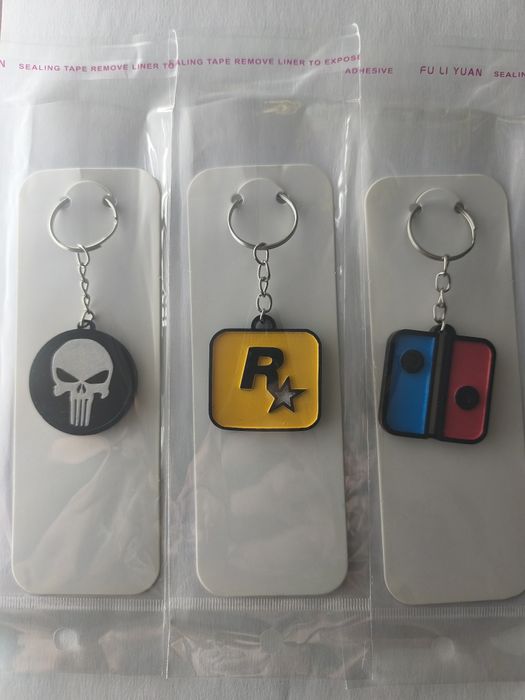 Kit com 3 Chaveiros Decorativos