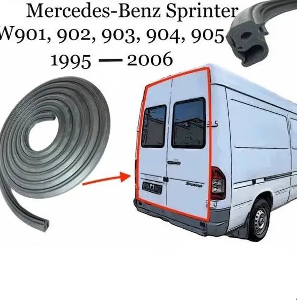 Уплотнитель двери Mercedes Sprinter Volkswagen LT 1995-2006 ущільнювач