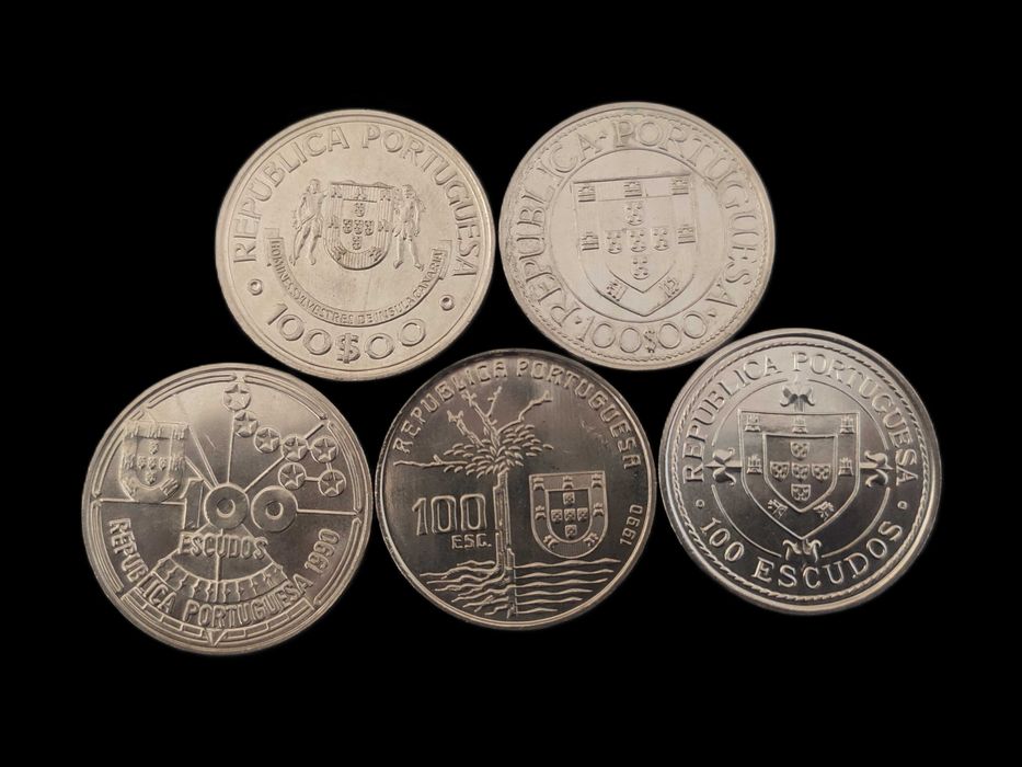 5 moedas de 100$ Comemorativas - (Conjunto 4€) #9