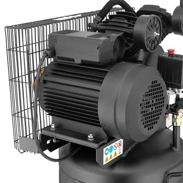 Компресор 100л, вертикальний, 3 кВт, 220 В, 10 ат INTERTOOL PT-0017.