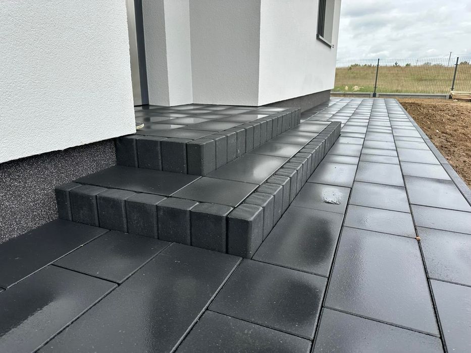 Ukladanie kostki beotnowej brukarstwo prace ziemne drogi parkingi ażur