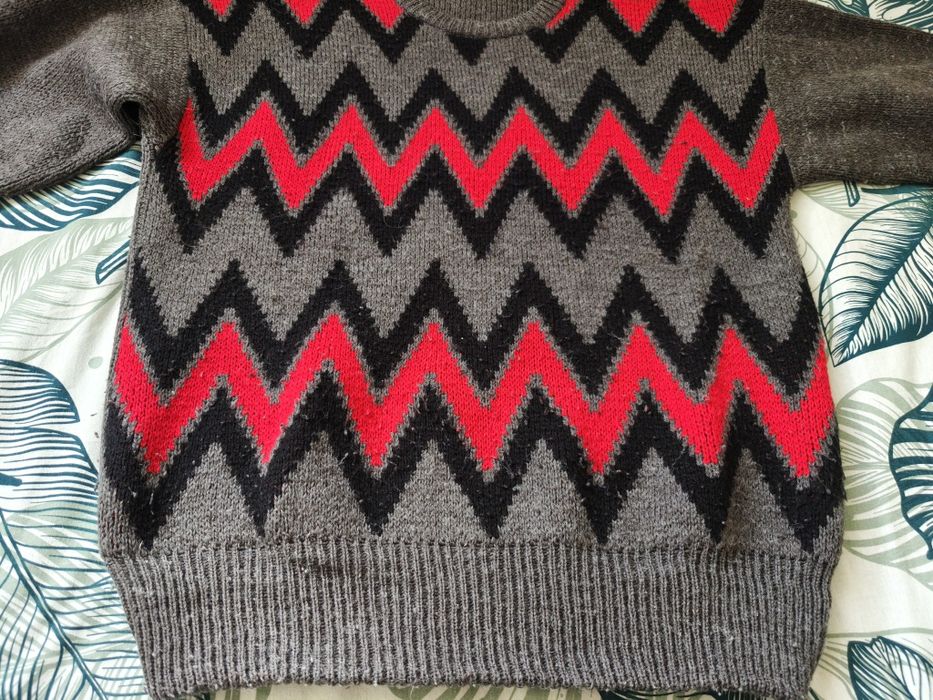 Klasyczny Sweter Męski Wzorzysty