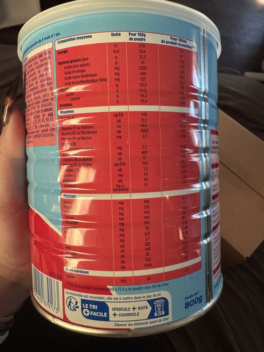 Смесь , дитяче харчування, суміш 1/2 Physiolac/ Lailac