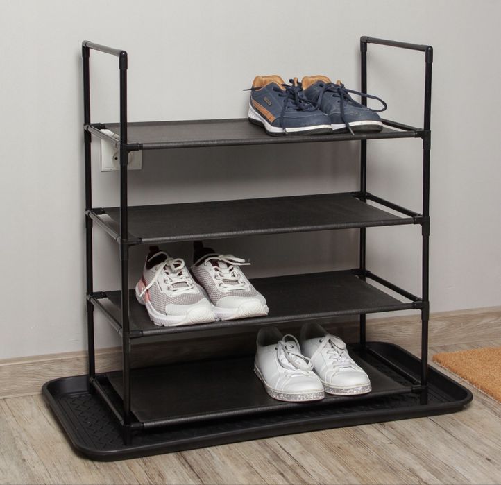 Półka na buty 4 poziomy regał stojak pojemny loft