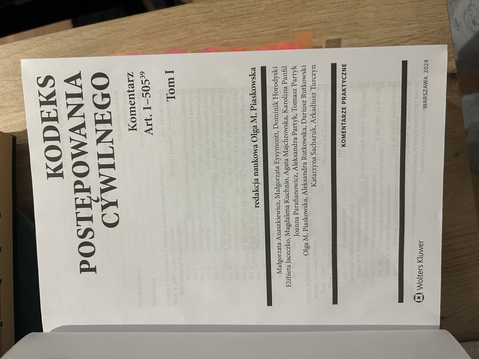 Komentarz Kpc rok wyd 2024 dwa tomy