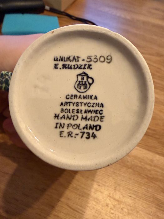 Kubek ceramika Boleslawiec UNIKAT - opis