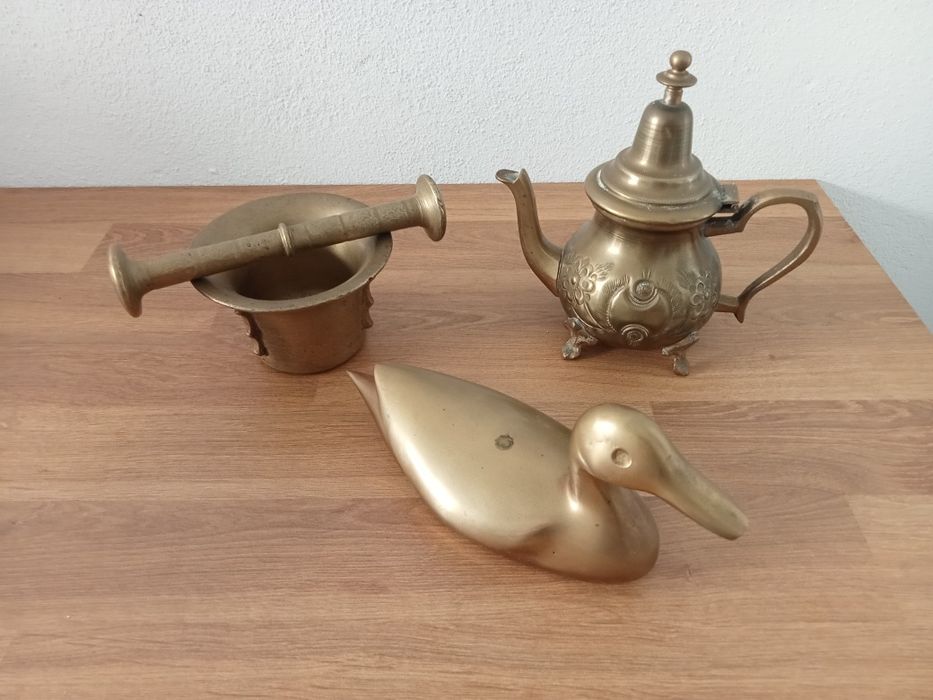 Peças decorativas em latão