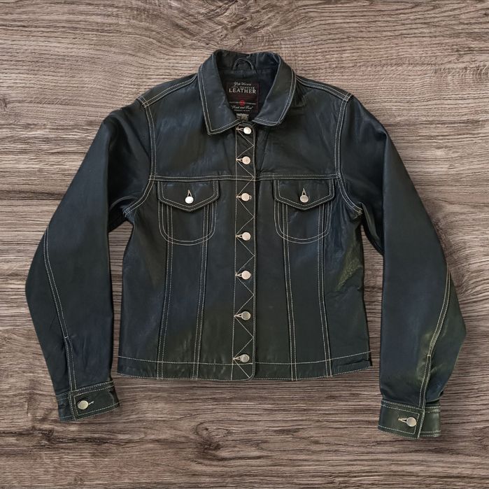 Kurtka Vintage Skórzana Gap Skóra Prawdziwa Damska