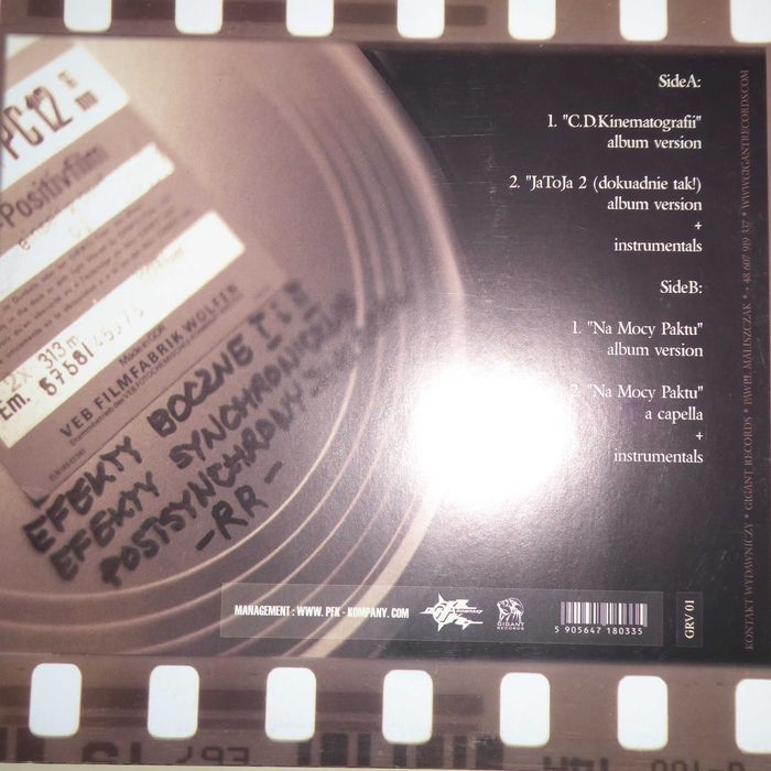 Paktofonika - Archiwum kinematografi / Winyl 1 press 2002