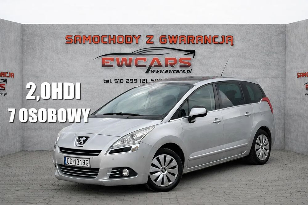 Peugeot 5008 2.0 HDI 150KM | 7 Osób | Panorama | Head-Up | Kamera | Navi