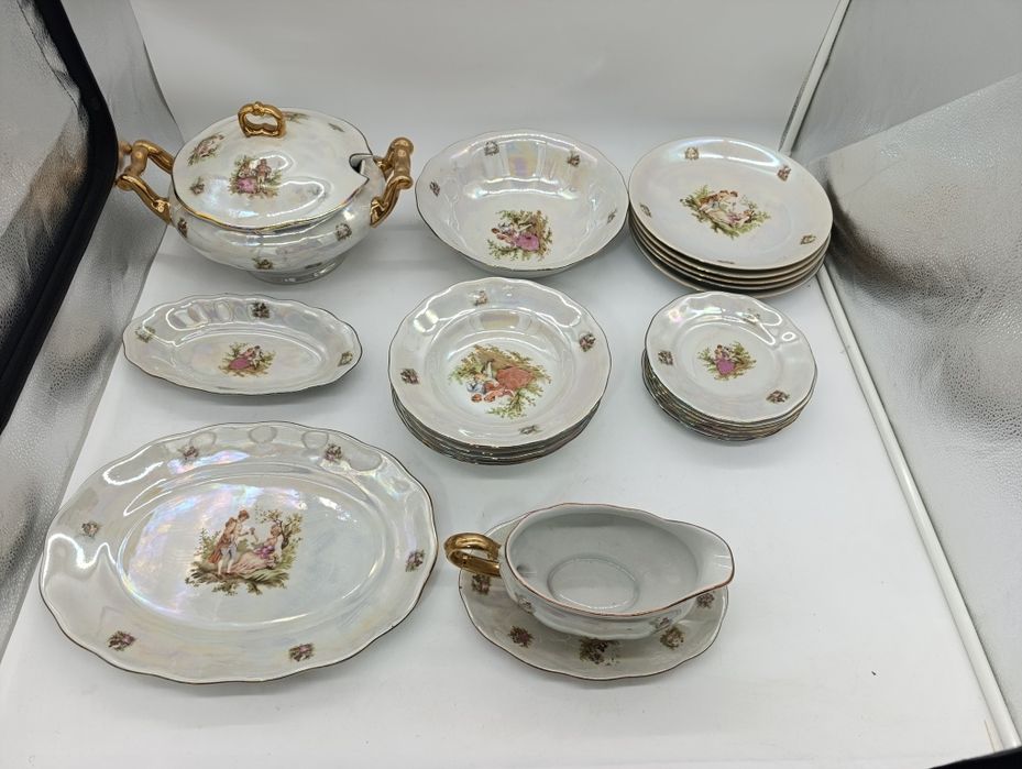 Винтажный керамический столовый сервиз Мадонна Karolina Poland Польша