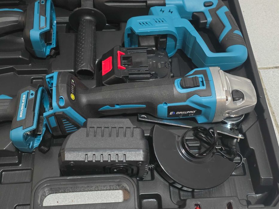 kit ferramentas 4 maquinas 2 baterias