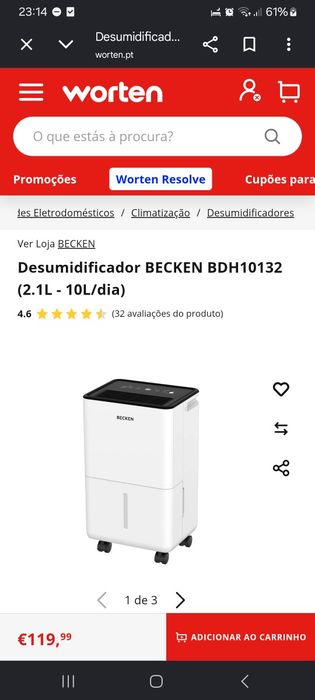 Desumidificador becken