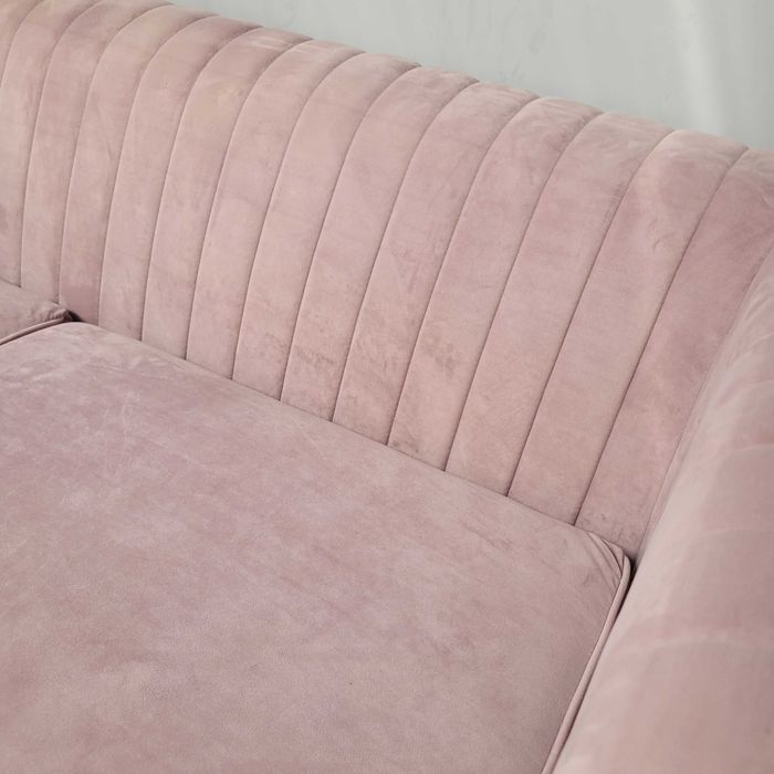 Sofa welurowa dwuosobowa/bez funkcji spania