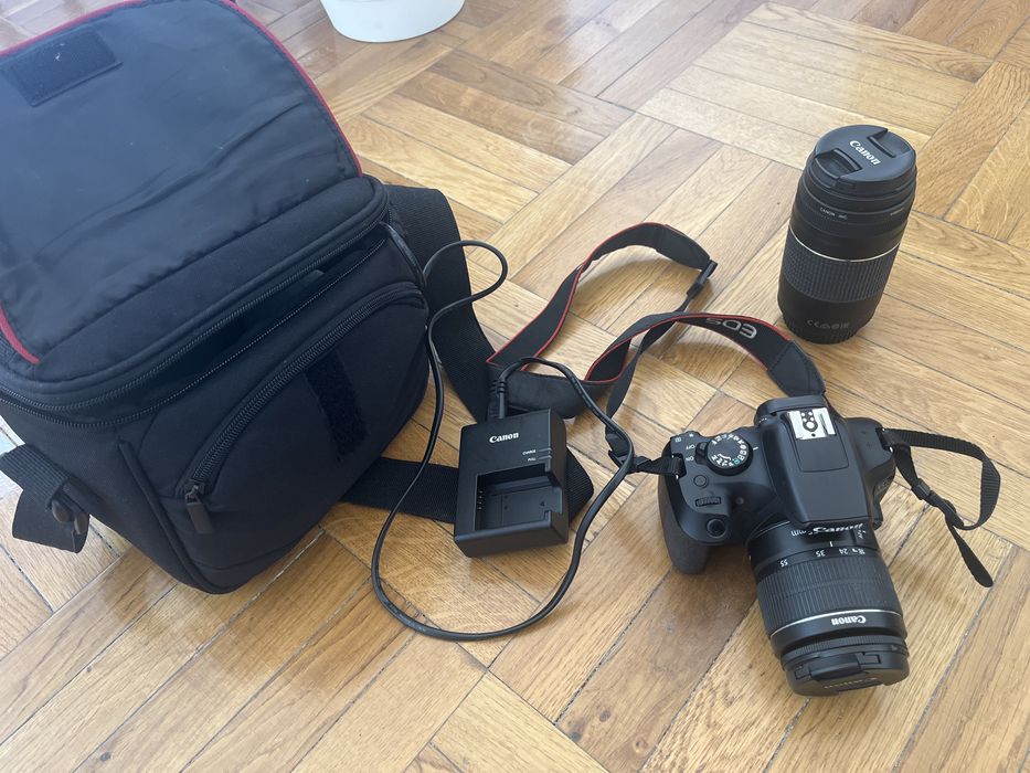 Canon EOS1300D + bolsa + Lente