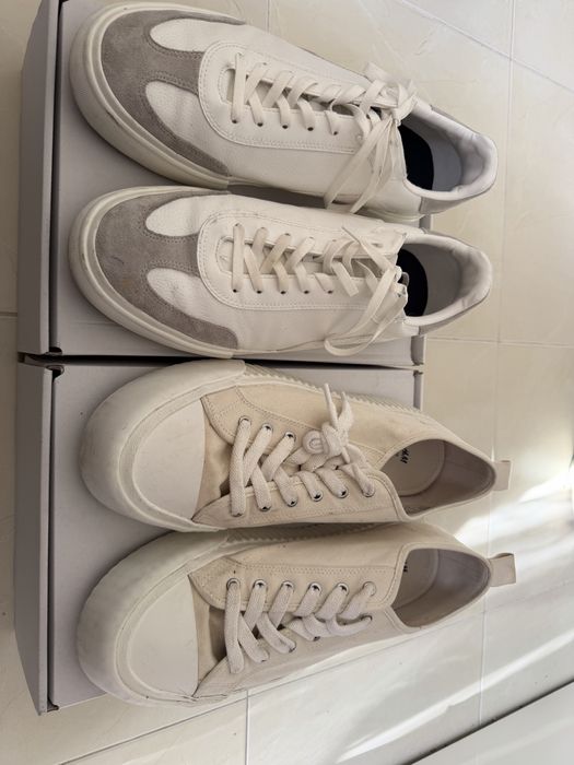 Conjunto de 4 ténis/botas de homem tam 46 como novos