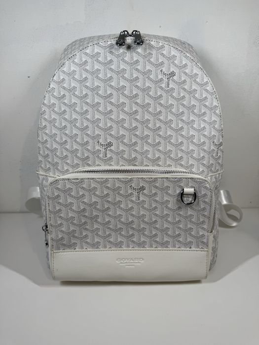 Рюкзак Goyard білий. Рюкзак Goyard.