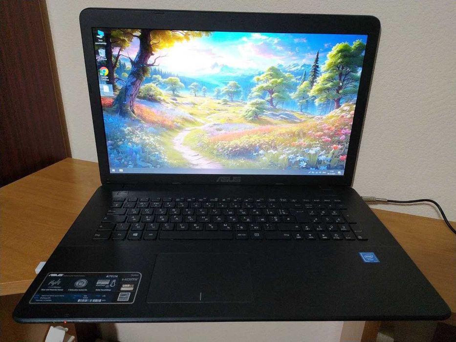 НОУТБУК ASUS A751N 17,3 HD+ / CPU N3350 / 12gb RAM  / 320gb HDD з БП
