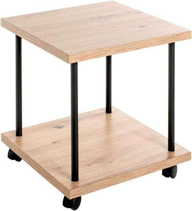 HAKU Möbel Meble stolik pomocniczy, metal, dąb, czarny