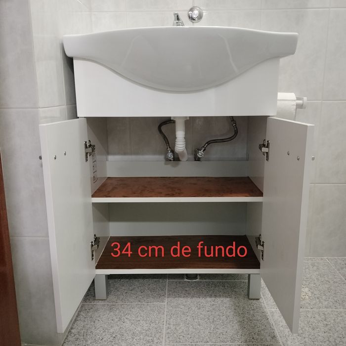 Móvel, Lavatório com torneira incluída