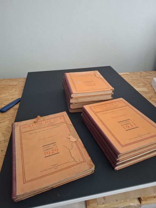 Boletim da CP 10 volumes, do n° 1 ao n° 10