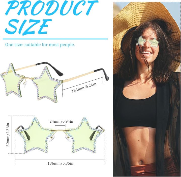 Okulary gwizady zielone