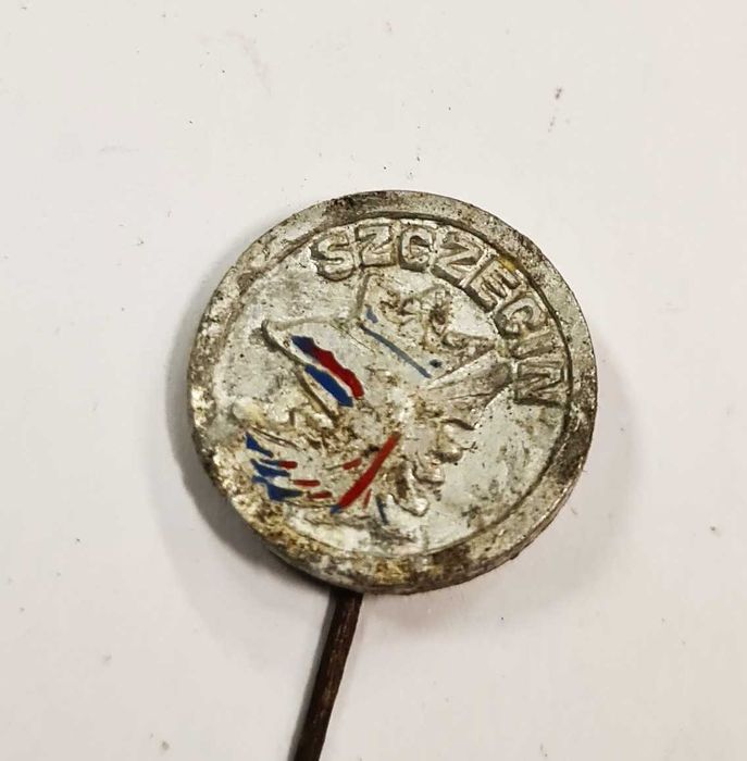 Odznaka patriotyczna Szczecin orzeł pamiątka znaczek przypinka szpilka