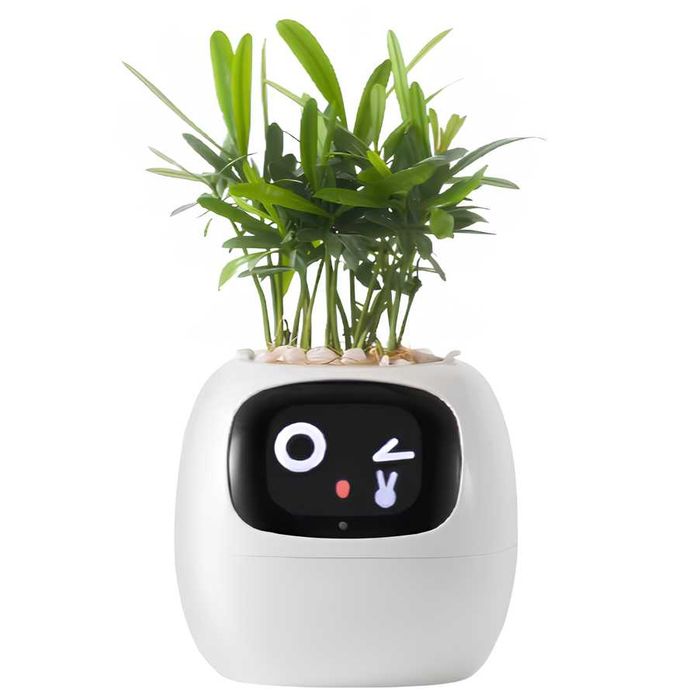 Умный интерактивный горшок для растений Tuya Ivy Smart Planter белый