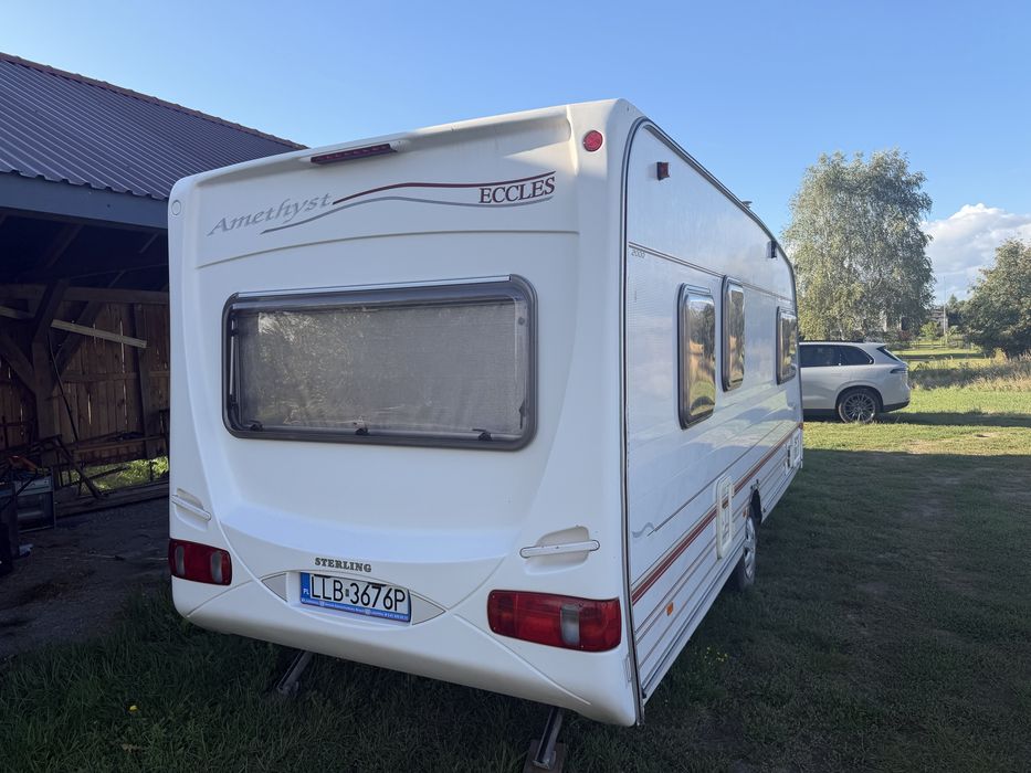 Przyczepa kempingowa 4-5 osób Sterling Eccles Amethyst 2000 | Mover na pilota | Pełny przedsionek | DMC 1440 kg