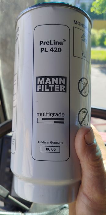 Фільтри-сепаратори PL-420 паливної системи MANN, DAF, Mersedes-Benz, K