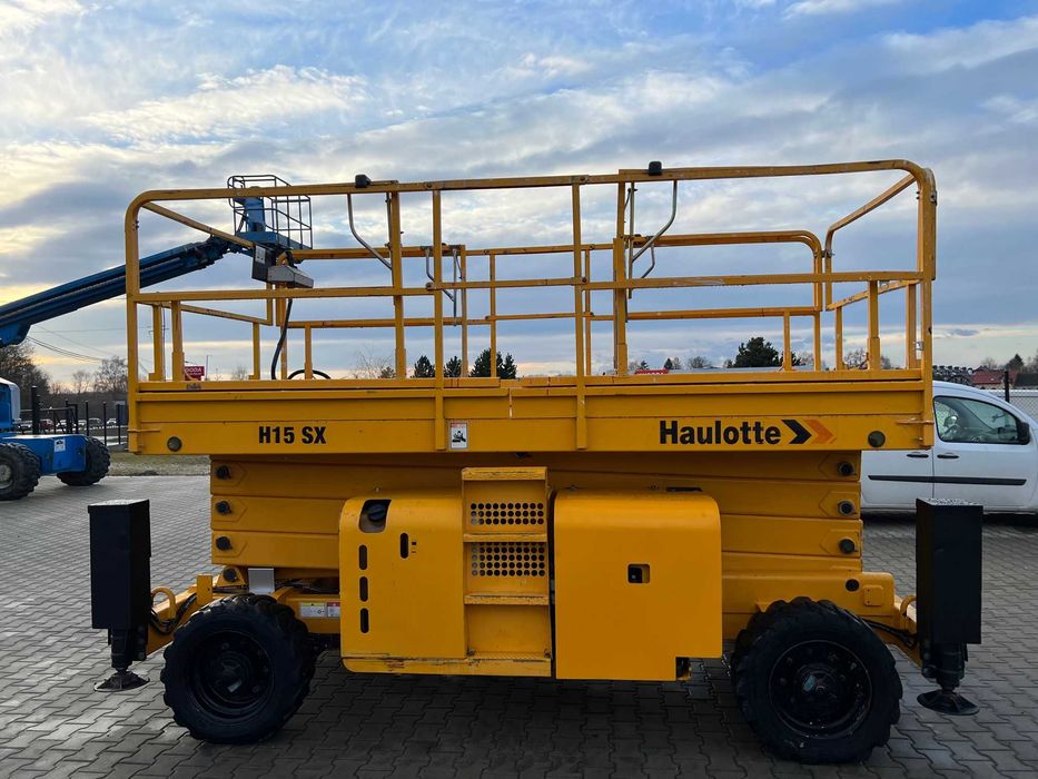 Wynajem podnośnika zwyżka 15 metrów HAULOTTE JLG GENIE MANITOU