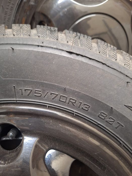 Koła zimowe 4x100 175/70r13 vw lupo