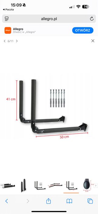 Uchwyt scienny na box, skladany idealny dla thule