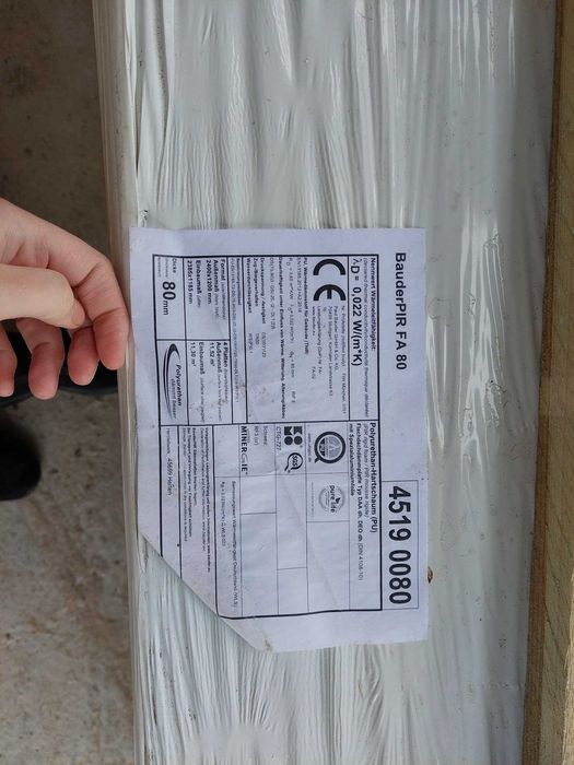 Bauder PIR FA 80 8cm