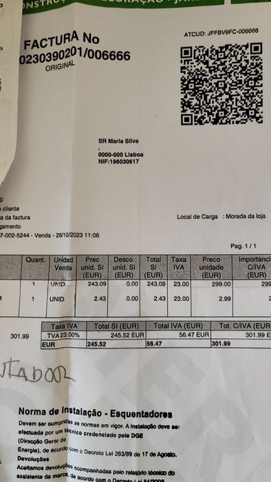 Esquentador gaz natural Junex