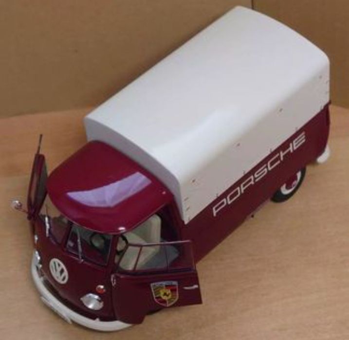 Volkswagen t1 pick-up porsche service 1950 escala 1:18